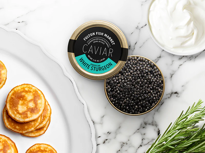 Fulton Fish Market American White Sturgeon Caviar