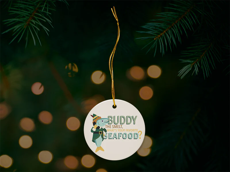 Buddy the Smelt Beige Ceramic Ornament - 1ct - Image 2