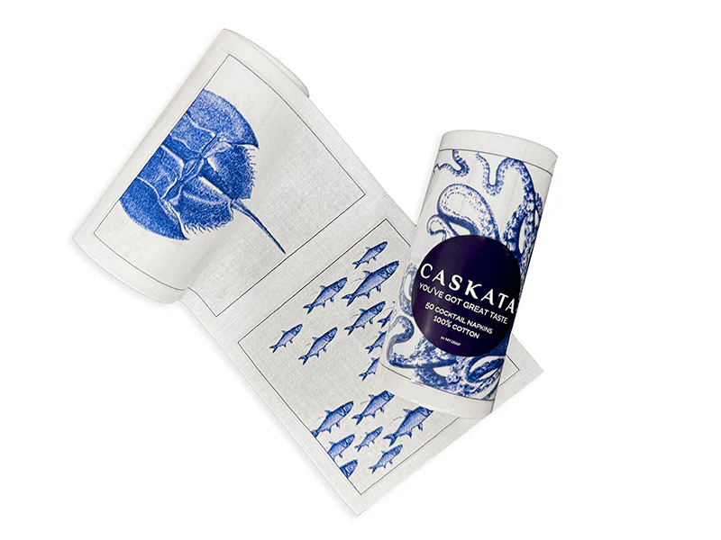 Caskata Coastal Cocktail Napkin Roll