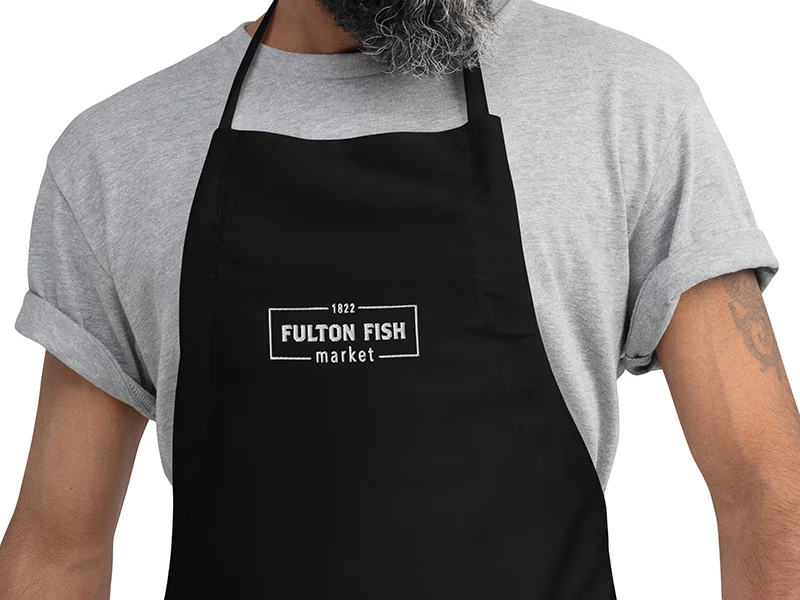 Fulton Fish Market Embroidered Apron