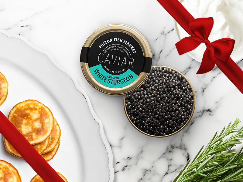 Fulton Fish Market American White Sturgeon Caviar - Gift