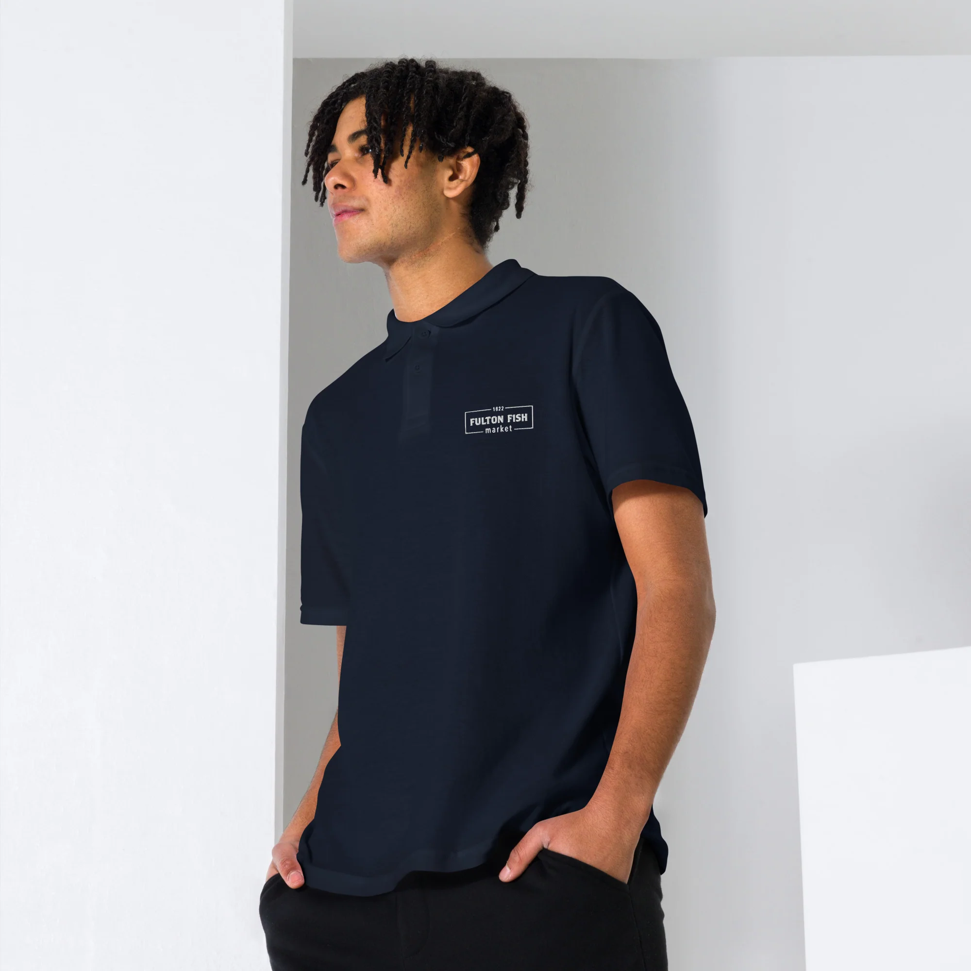 Fulton Fish Market Polo Shirt - Image 6