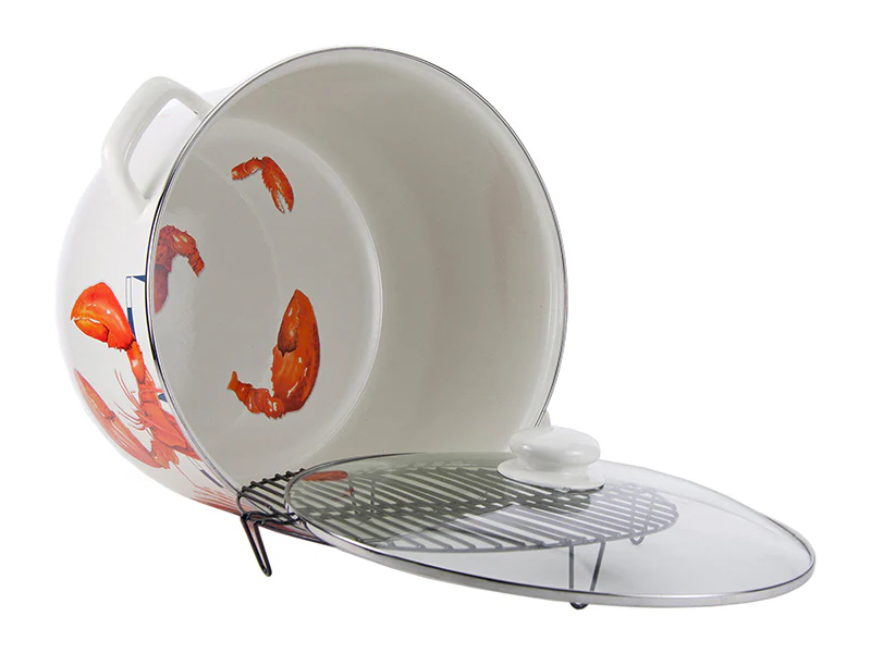 Golden Rabbit Enamelware Lobster Stock Pot, 18 Qt - Image 2