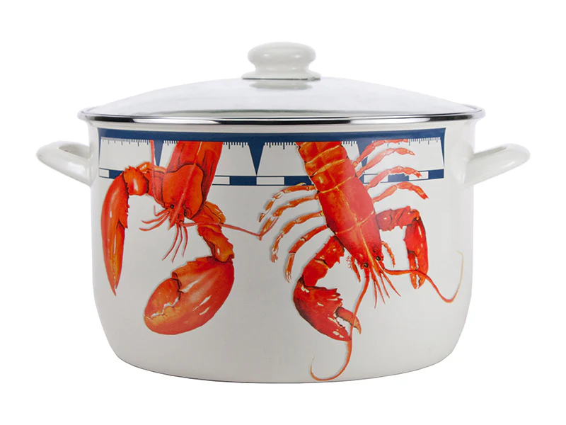 Golden Rabbit Enamelware Lobster Stock Pot, 18 Qt - Image 3