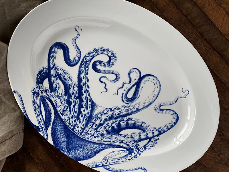 Caskata Lucy Rimmed Oval Platter - Image 3