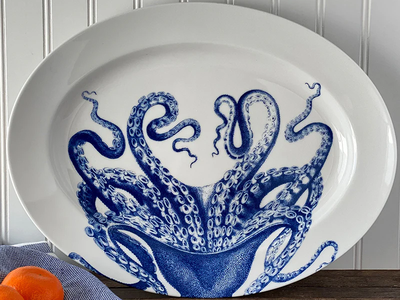 Caskata Lucy Rimmed Oval Platter - Image 4