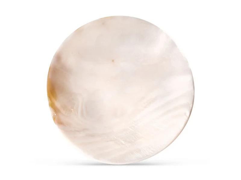 Mother of Pearl Caviar Plate and Spoon - Image 2