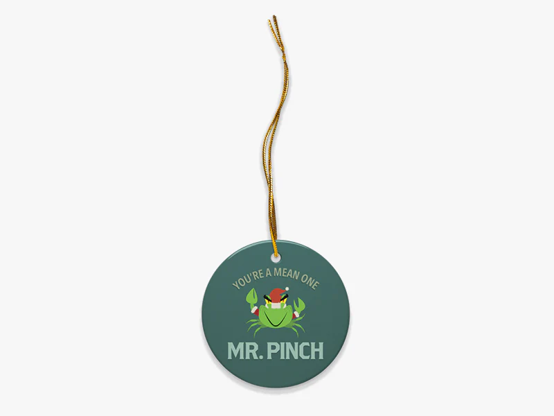 Mr. Pinch Blue Cermanic Ornament - 1ct - Image 3