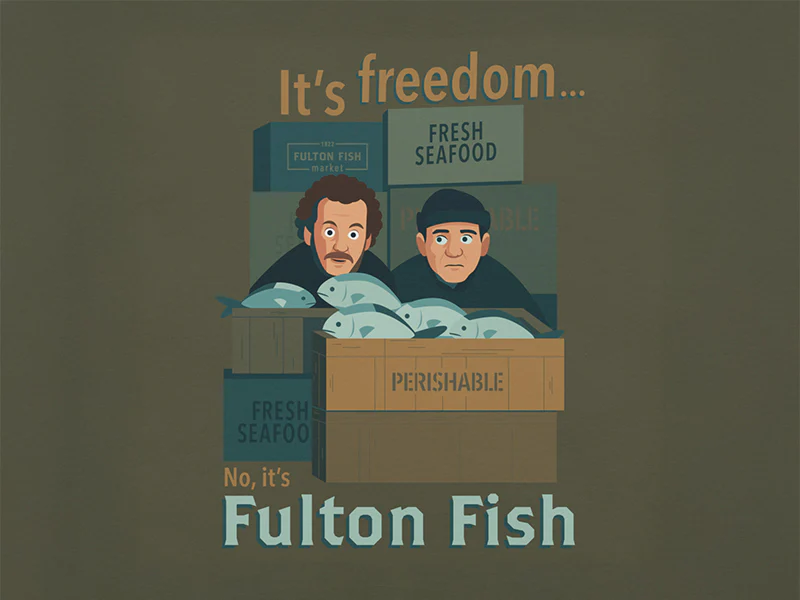 No, It's Fulton Fish Unisex T-Shirt - Image 3