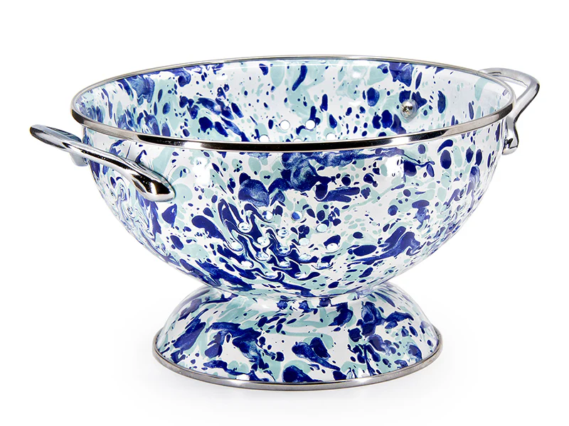 Golden Rabbit Enamelware Ocean Swirl Colander Set - 3ct - Image 3